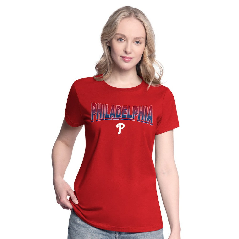Philadelphia Phillies G-III 4Her by Carl Banks Women's T-Shirt and Hoodie Combo Pack - Red/Bright Heather Ceramic - MLB Sale
