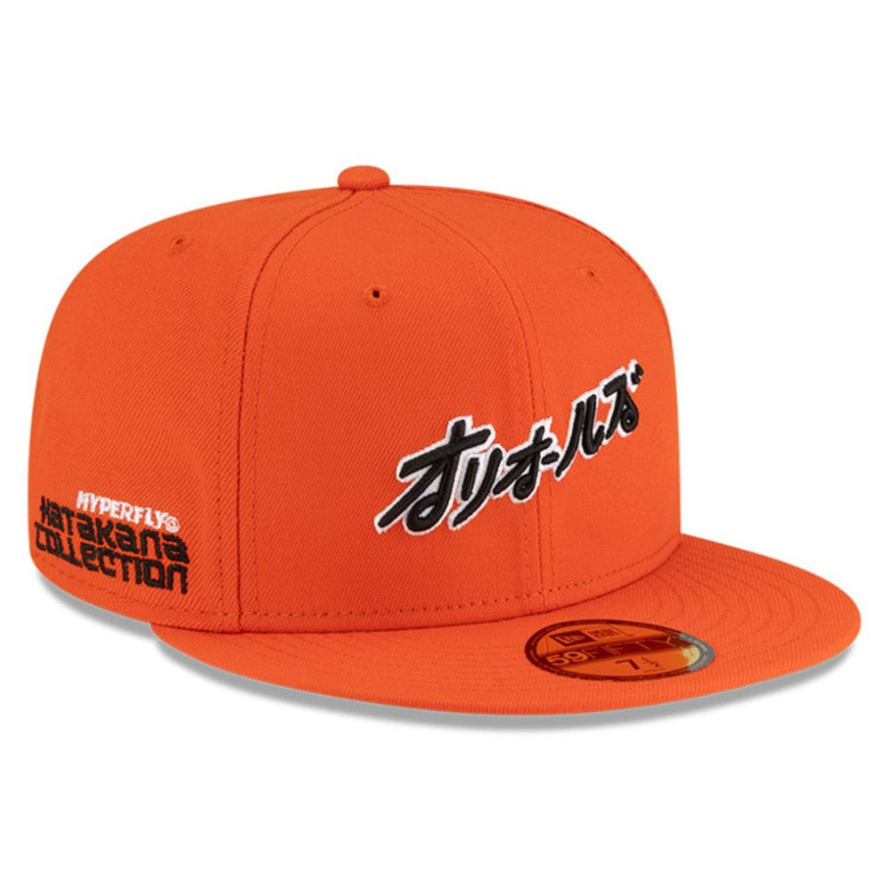 Baltimore Orioles New Era x Hyperfly 59FIFTY Fitted Hat - Orange - New Era Lifestyle