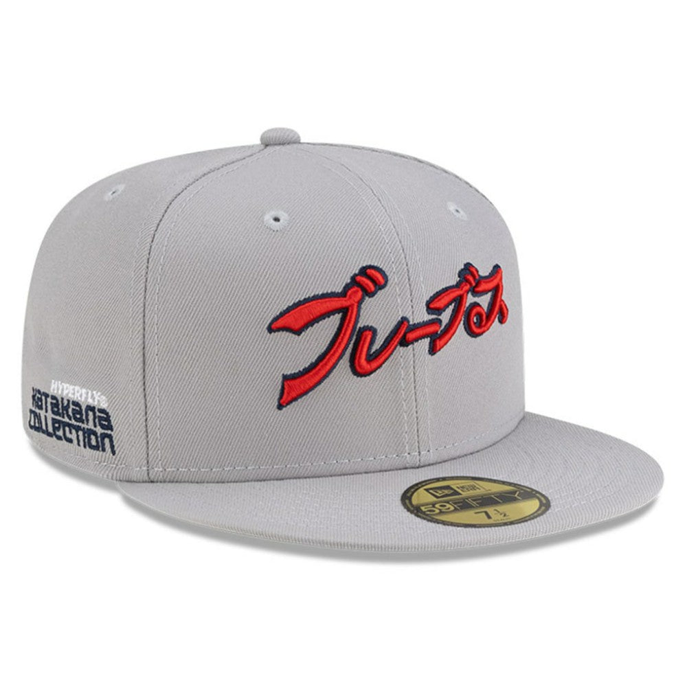 Atlanta Braves New Era x Hyperfly 59FIFTY Fitted Hat - Gray - New Era Online