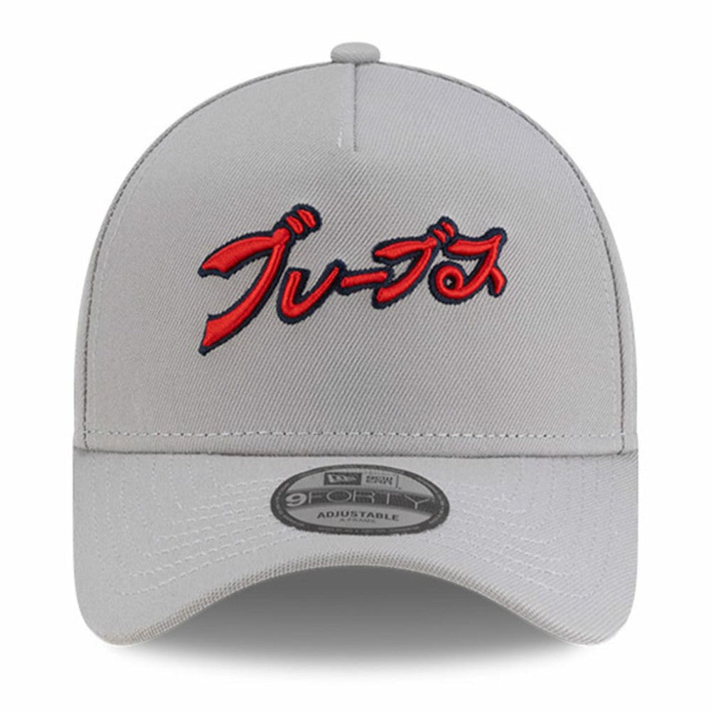Atlanta Braves New Era x Hyperfly A-Frame 9FORTY Adjustable Hat - Gray - New Era Discount