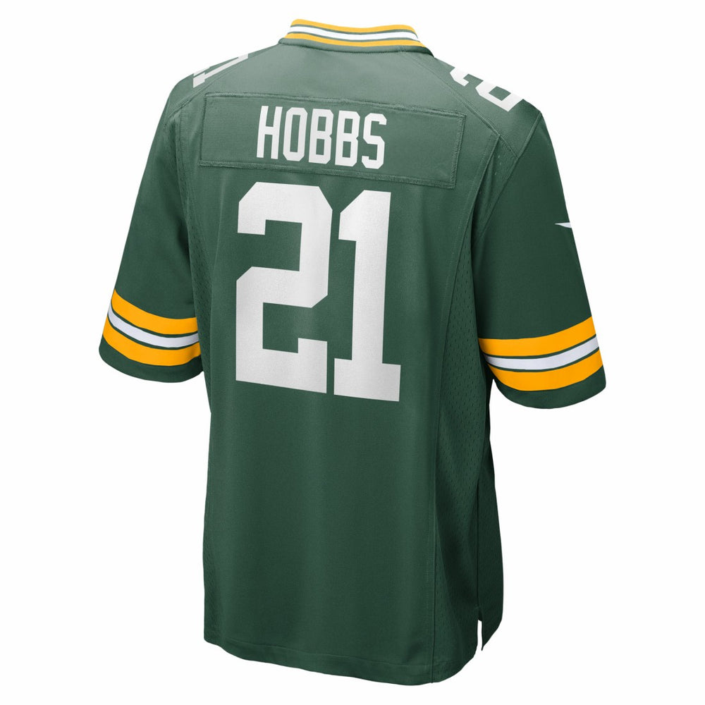 Nike Nate Hobbs Green Bay Packers Team Game Jersey Green