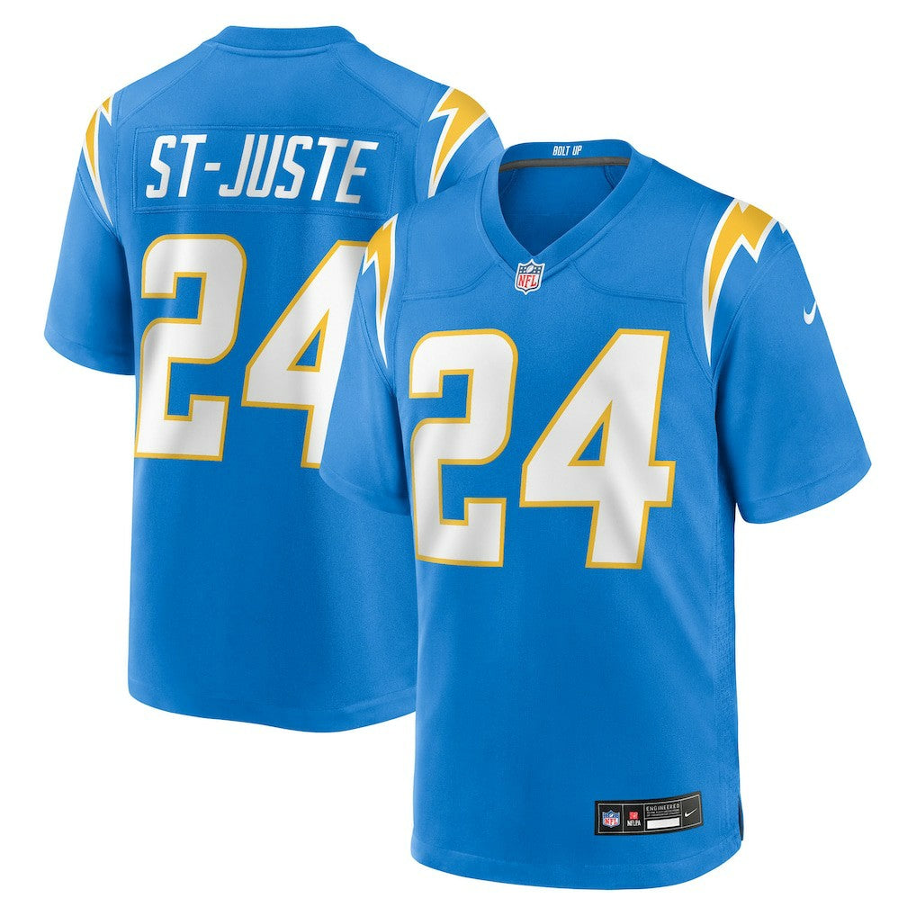Nike Benjamin St-Juste Los Angeles Chargers Team Game Jersey Powder Blue