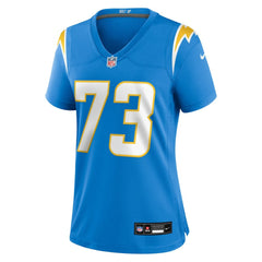 Nike Mekhi Becton Los Angeles Chargers Women's Team Game Jersey Powder Blue