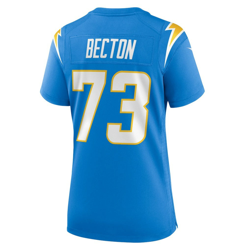 Nike Mekhi Becton Los Angeles Chargers Women's Team Game Jersey Powder Blue