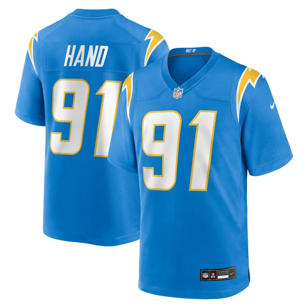 Nike Da'Shawn Hand Los Angeles Chargers Team Game Jersey Powder Blue