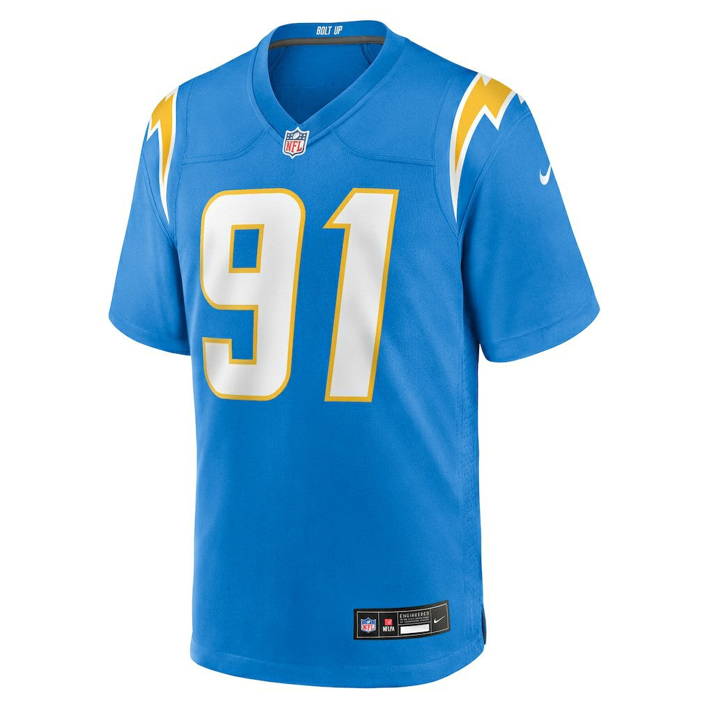 Nike Da'Shawn Hand Los Angeles Chargers Team Game Jersey Powder Blue