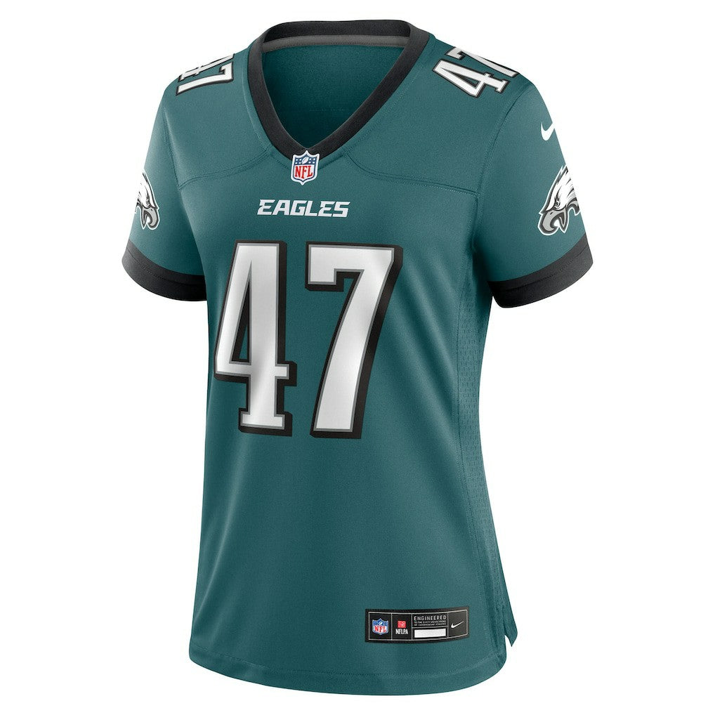 Nike Charley Hughlett Philadelphia Eagles Women's Team Game Jersey Midnight Green