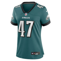 Nike Charley Hughlett Philadelphia Eagles Women's Team Game Jersey Midnight Green