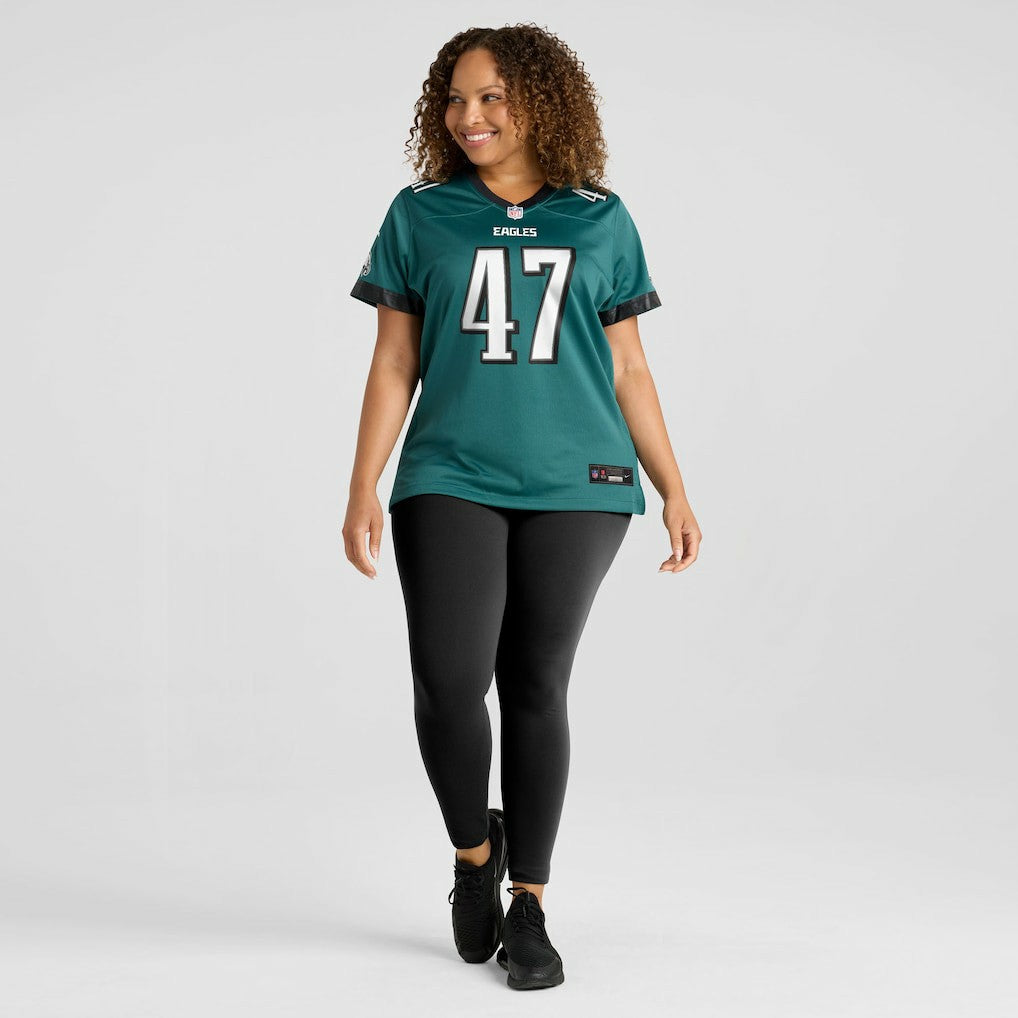 Nike Charley Hughlett Philadelphia Eagles Women's Team Game Jersey Midnight Green