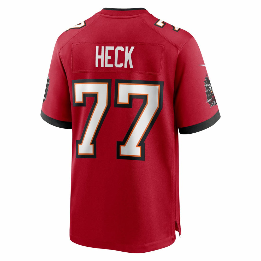 Nike Charlie Heck Tampa Bay Buccaneers Team Game Jersey Red