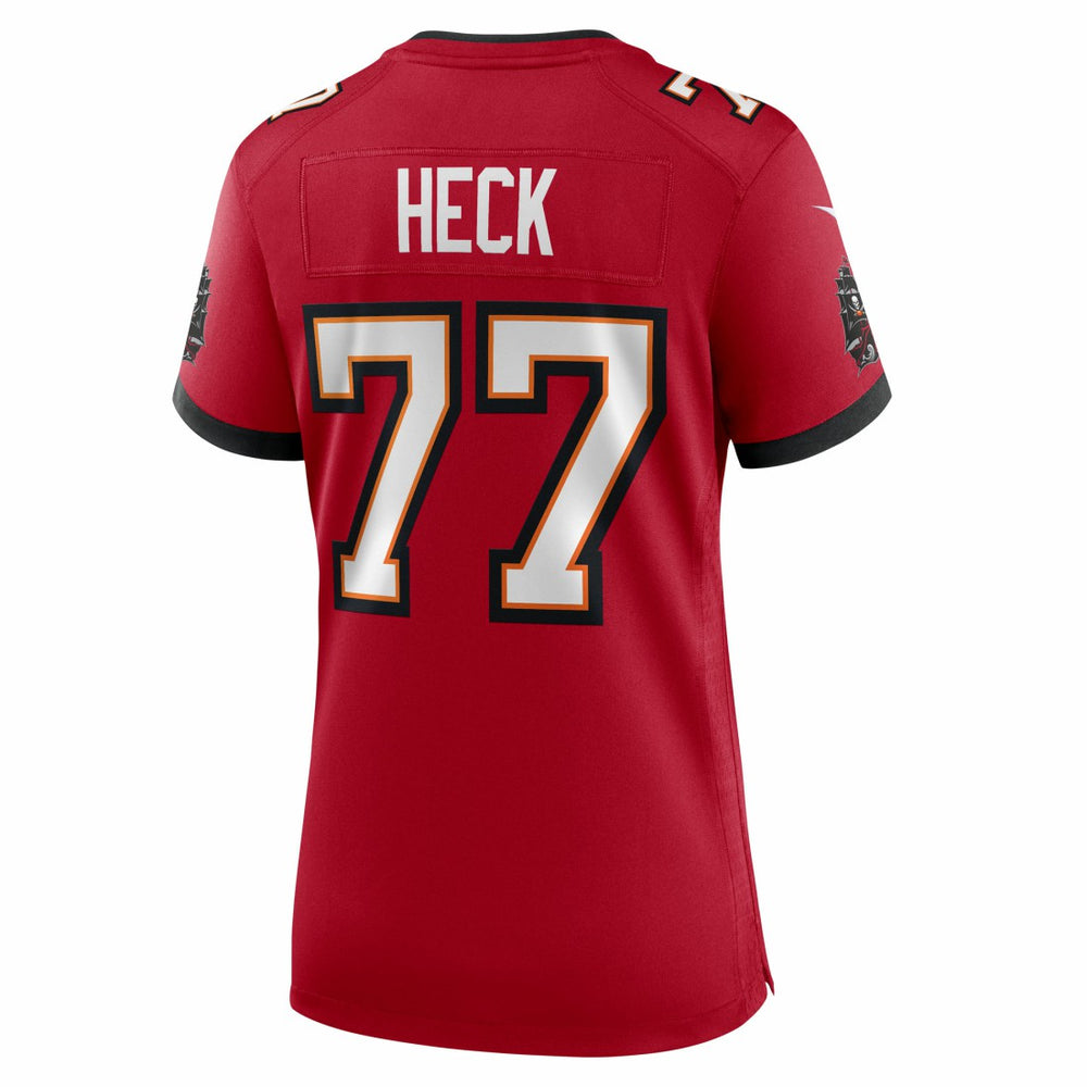 Nike Charlie Heck Tampa Bay Buccaneers Women's Team Game Jersey Red