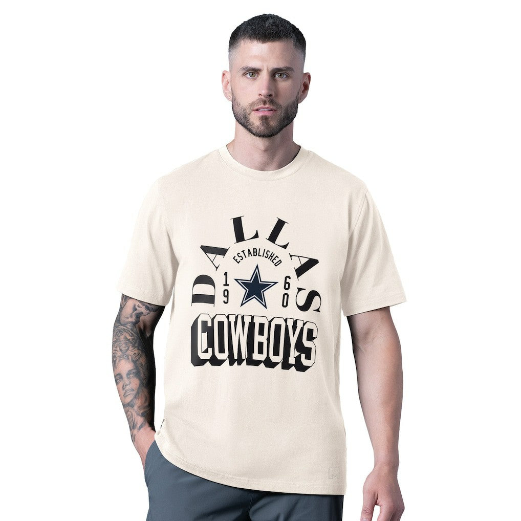 Dallas Cowboys MSX by Michael Strahan Whiteout Vintage T-Shirt White