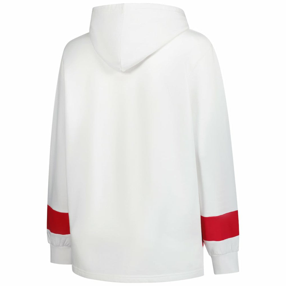 Chicago Blackhawks Profile Women's Plus Size Hoodie - White - NHL 203042788