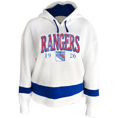 New York Rangers Profile Women's Plus Size Hoodie - White - NHL 203042789