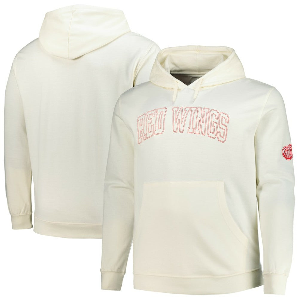 Detroit Red Wings Fanatics Big &Tall Stitch Hoodie - Cream - NHL 203042791