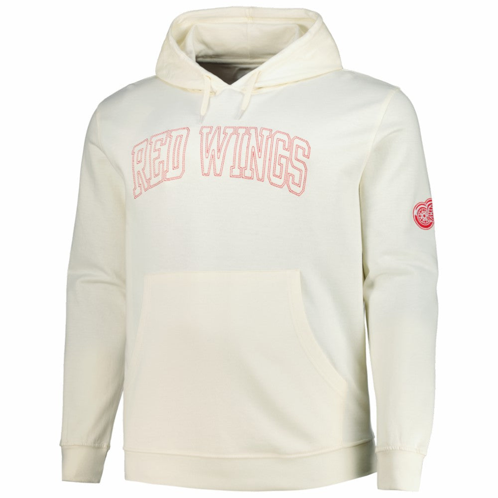 Detroit Red Wings Fanatics Big &Tall Stitch Hoodie - Cream - NHL 203042791