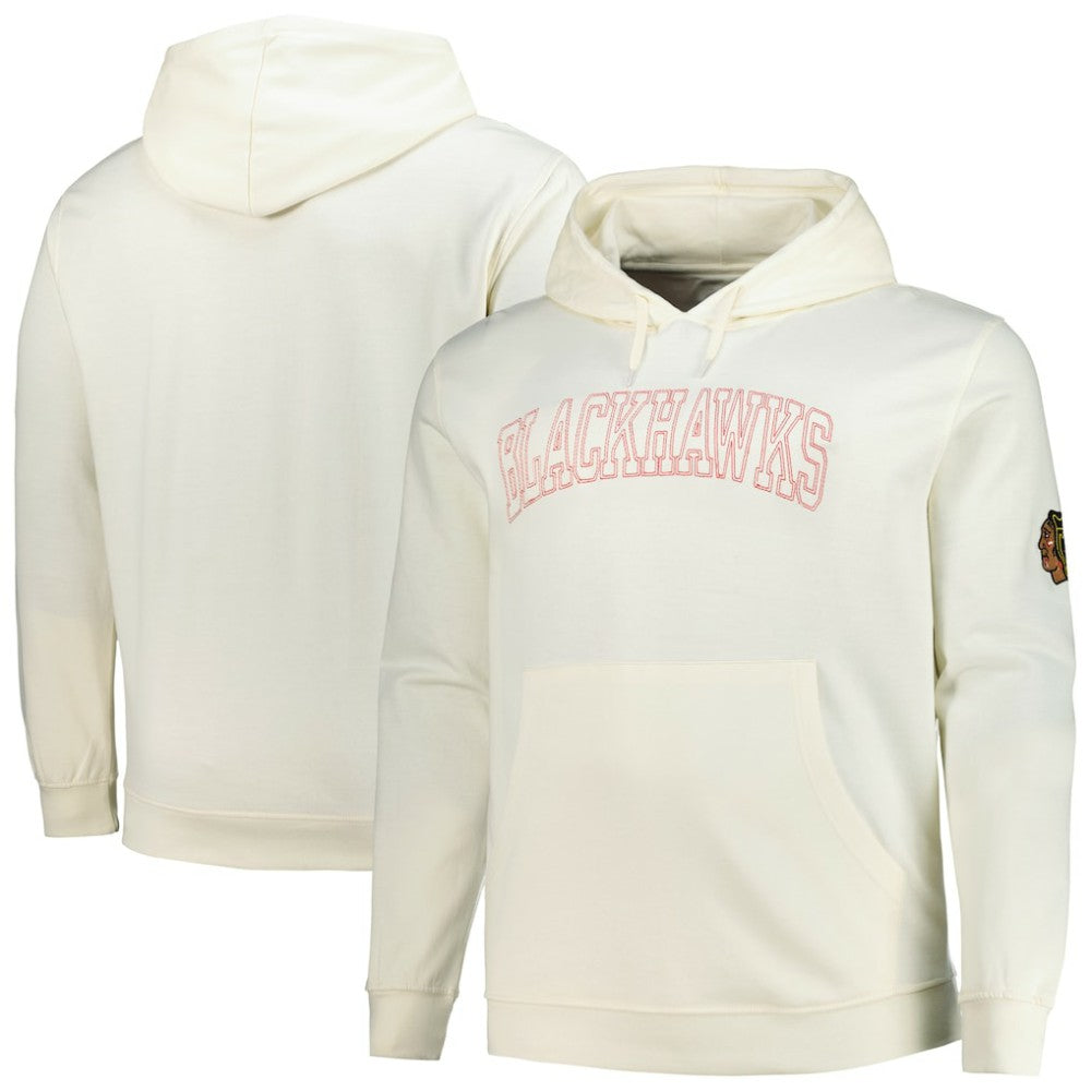 Chicago Blackhawks Fanatics Big &Tall Stitch Hoodie - Cream - NHL 203042793