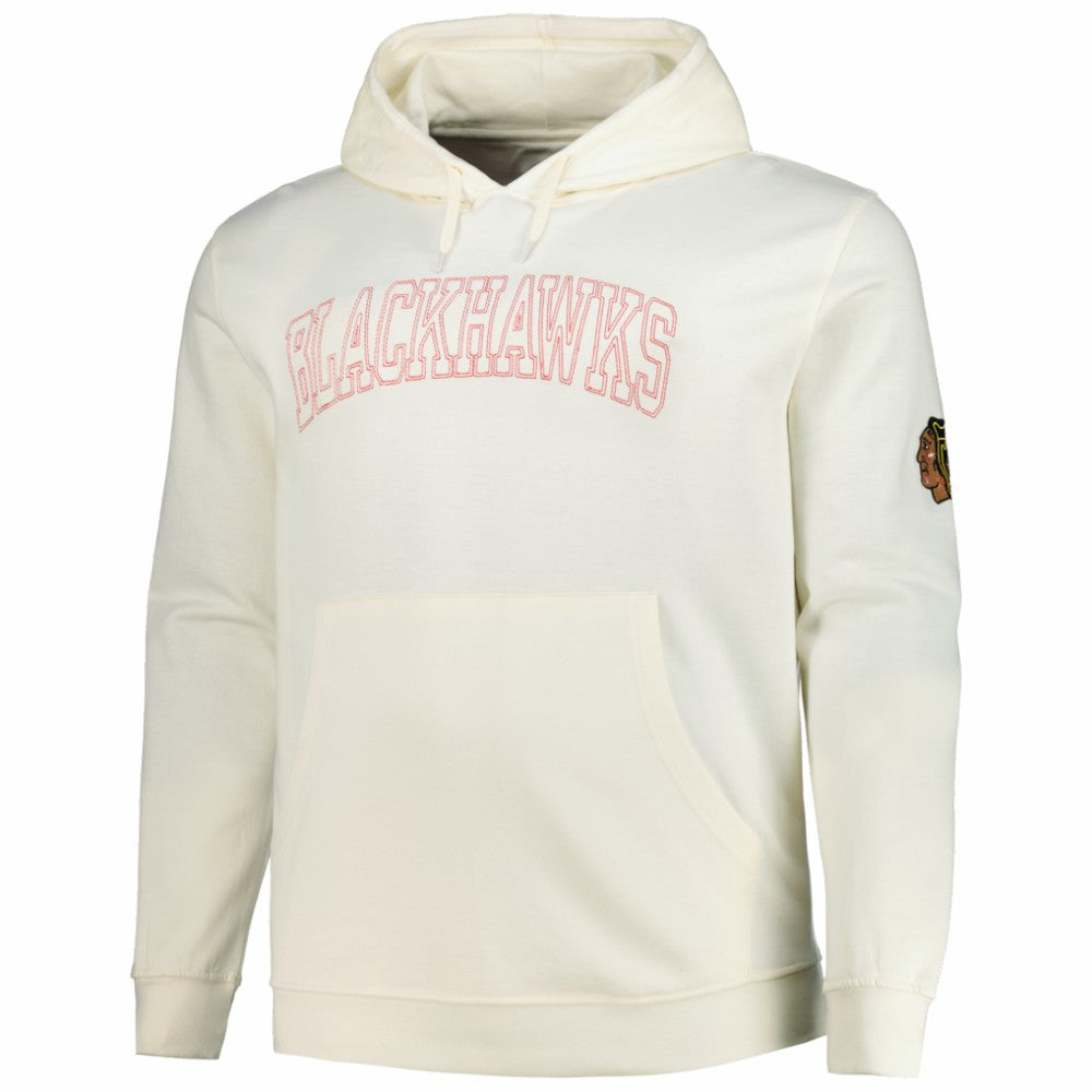 Chicago Blackhawks Fanatics Big &Tall Stitch Hoodie - Cream - NHL 203042793
