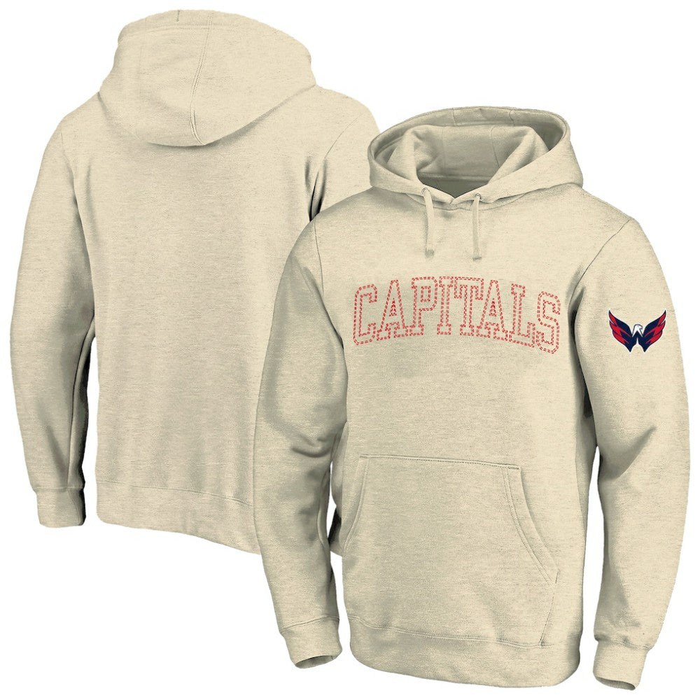 Washington Capitals Fanatics Big &Tall Stitch Hoodie - Cream - NHL 203042794