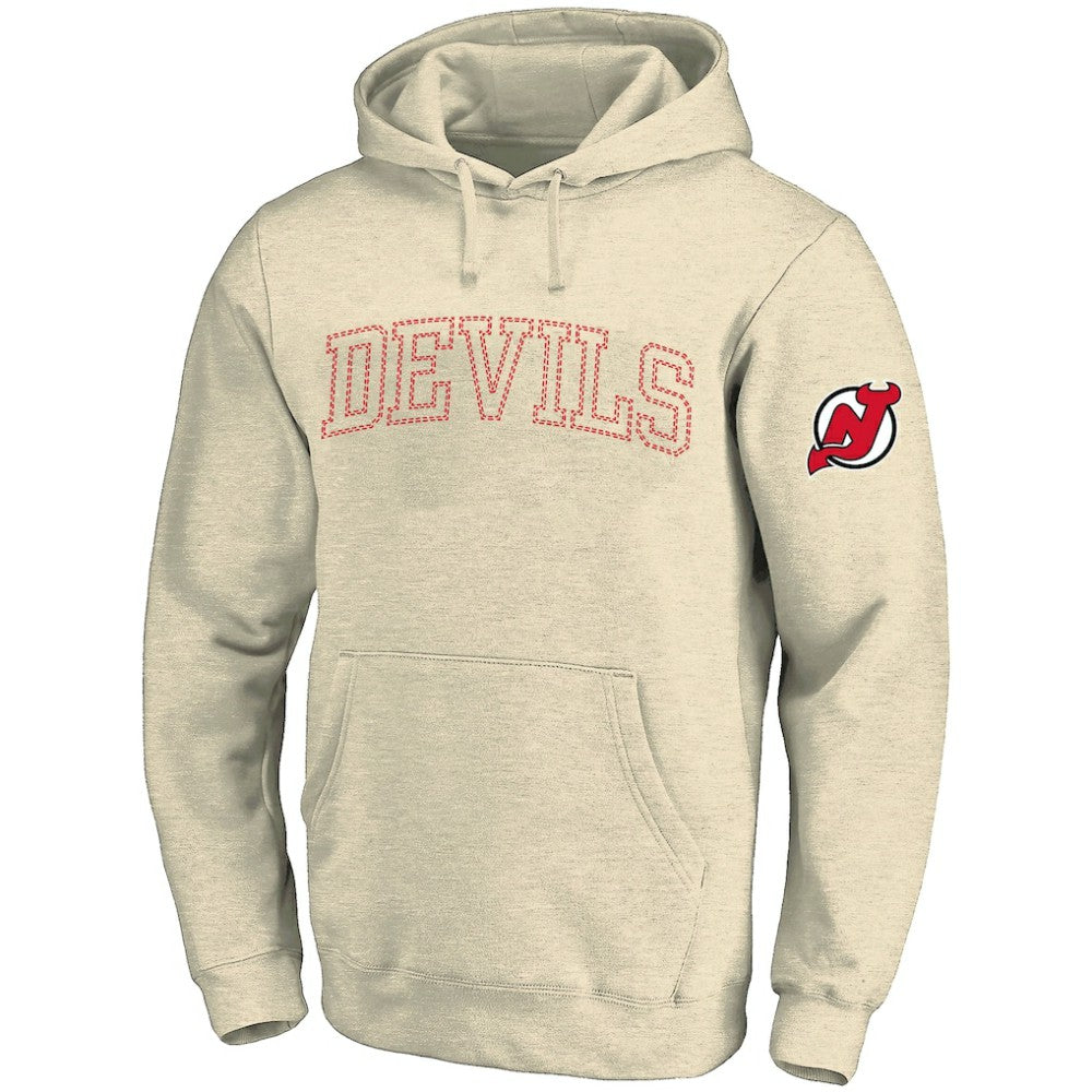 New Jersey Devils Fanatics Big &Tall Stitch Hoodie - Cream - NHL 203042795