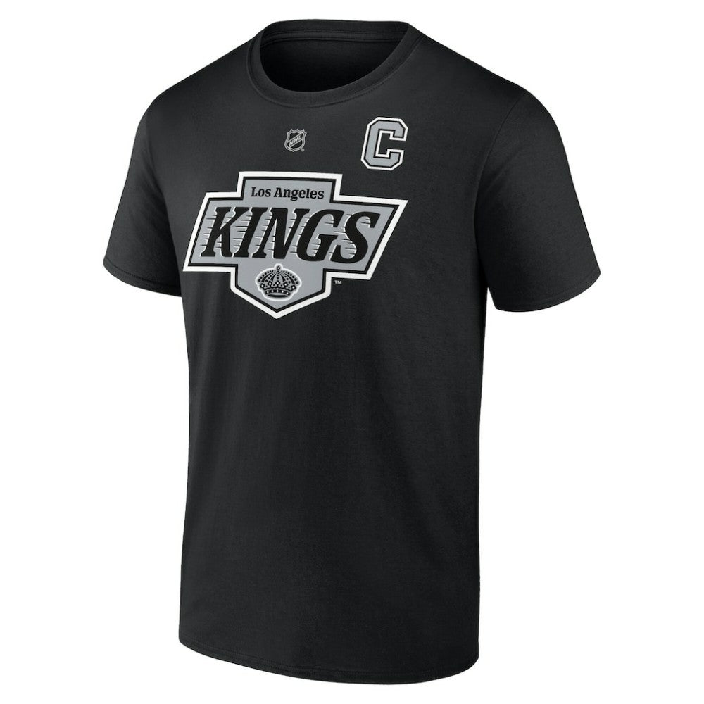 Anze Kopitar Los Angeles Kings Fanatics Authentic Stack Name & Number T-Shirt - Black - NHL 203044965