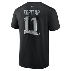 Anze Kopitar Los Angeles Kings Fanatics Authentic Stack Name & Number T-Shirt - Black - NHL 203044965