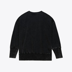 Mitchell & Ness San Francisco 49ers Women's Delineate Mineral Wash Crewneck Sweatshirt Black