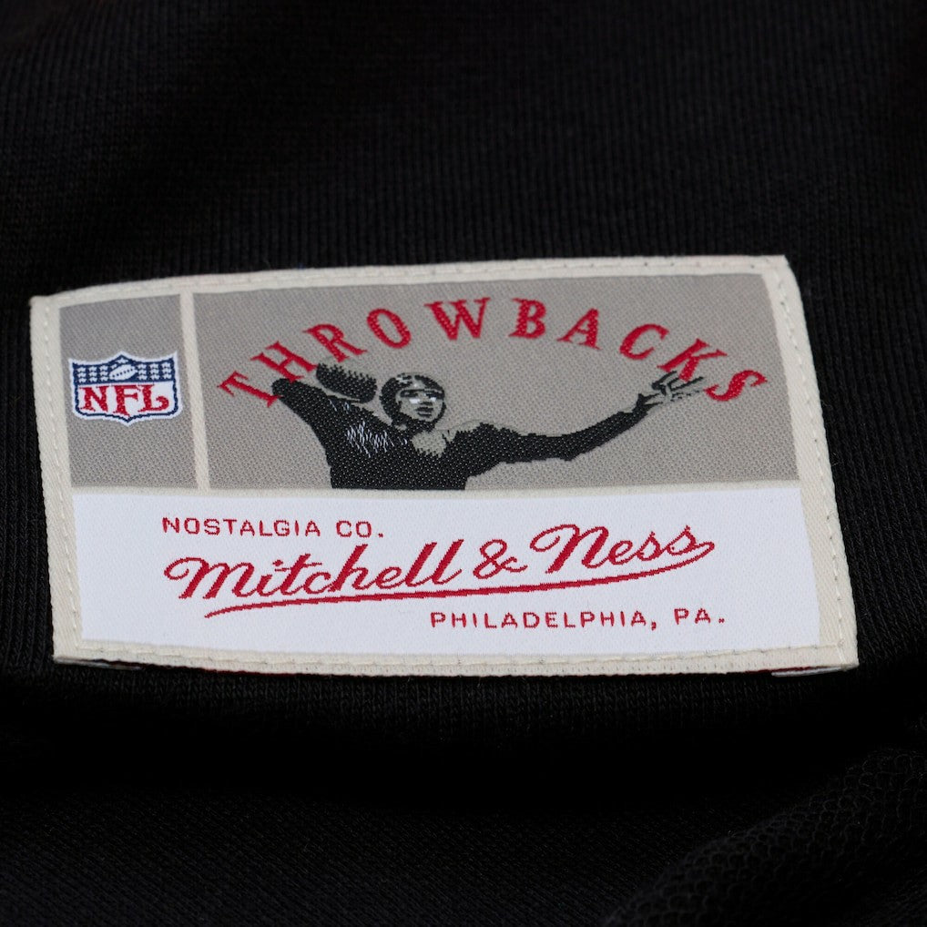 Mitchell & Ness Chicago Bears Women's Cropped Long Sleeve Rugby Polo Black