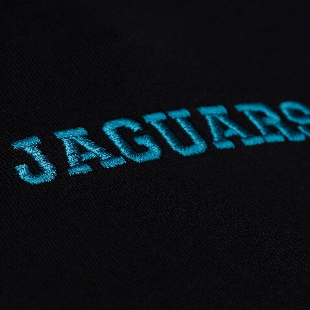 Mitchell & Ness Jacksonville Jaguars Women's Throwback Cropped Long Sleeve Rugby Polo Black