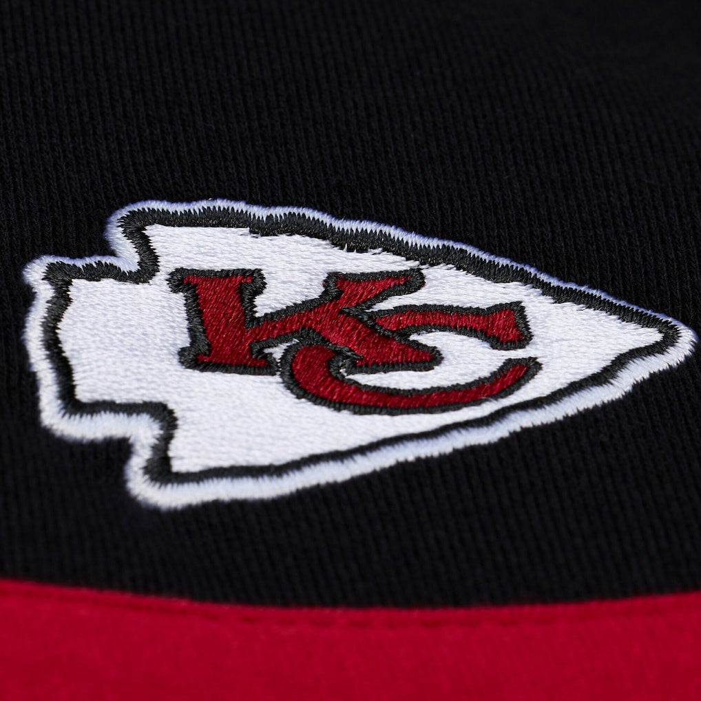Mitchell & Ness Kansas City Chiefs Women's Cropped Long Sleeve Rugby Polo Black