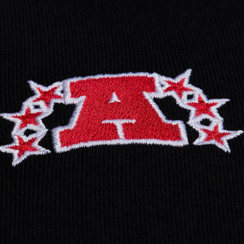 Mitchell & Ness Kansas City Chiefs Women's Cropped Long Sleeve Rugby Polo Black
