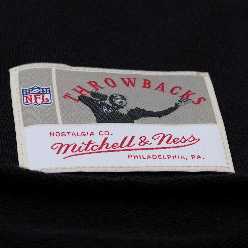 Mitchell & Ness San Francisco 49ers Women's Cropped Long Sleeve Rugby Polo Black