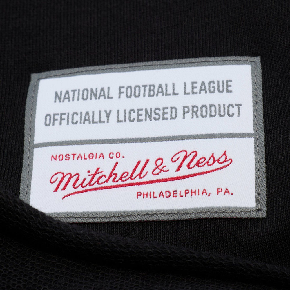 Mitchell & Ness Detroit Lions Women's Cropped Long Sleeve Rugby Polo Black