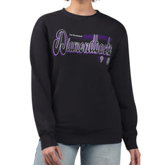 Arizona Diamondbacks Starter Women's Groovy Script Team Fleece Pullover Sweatshirt - Black - MLB Online