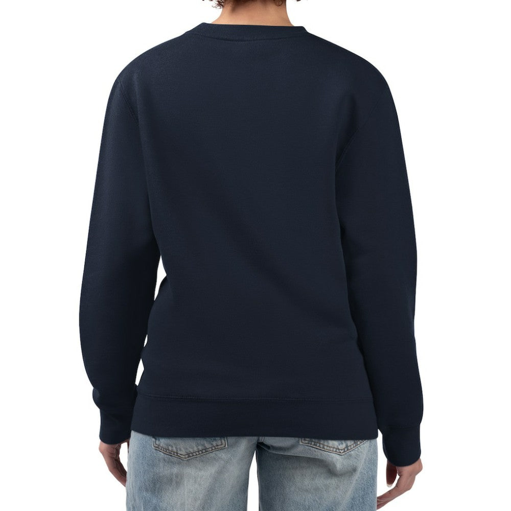 Seattle Mariners Starter Women's Groovy Script Team Fleece Pullover Sweatshirt - Navy - MLB on Sale