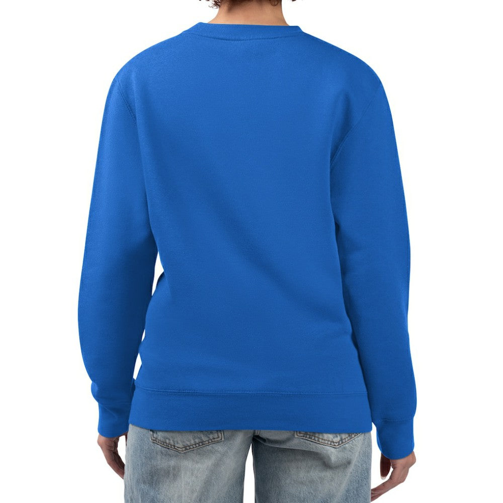 Chicago Cubs Starter Women's Groovy Script Team Fleece Pullover Sweatshirt - Royal - MLB Online
