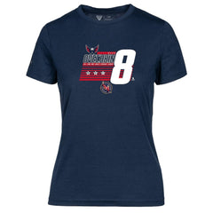 Alexander Ovechkin Washington Capitals Levelwear Women's NHL All-Time Leading Goal Scorer Milestone Stripes Name & Number Maddox T-Shirt - Navy - NHL 203056592