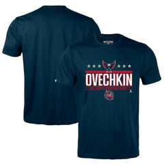 Alexander Ovechkin Washington Capitals Levelwear NHL All-Time Leading Goal Scorer Milestone Stars Name & Number Richmond T-Shirt - Navy - NHL 203056601