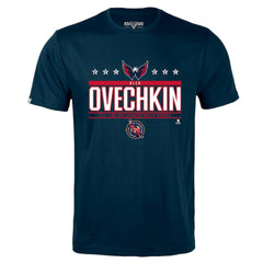 Alexander Ovechkin Washington Capitals Levelwear NHL All-Time Leading Goal Scorer Milestone Stars Name & Number Richmond T-Shirt - Navy - NHL 203056601