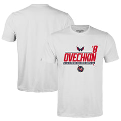 Alexander Ovechkin Washington Capitals Levelwear NHL All-Time Leading Goal Scorer Milestone Name & Number Richmond T-Shirt - White - NHL 203056605