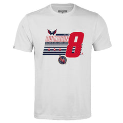 Alexander Ovechkin Washington Capitals Levelwear NHL All-Time Leading Goal Scorer Milestone Stripes Name & Number Richmond T-Shirt - White - NHL 203056608
