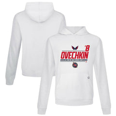 Alexander Ovechkin Washington Capitals Levelwear NHL All-Time Leading Goal Scorer Milestone Name & Number Relay Pullover Hoodie - White - NHL 203056614