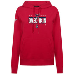 Alexander Ovechkin Washington Capitals Levelwear Women's NHL All-Time Leading Goal Scorer Milestone Stripes Name & Number Adorn Pullover Hoodie - Red - NHL 203056632