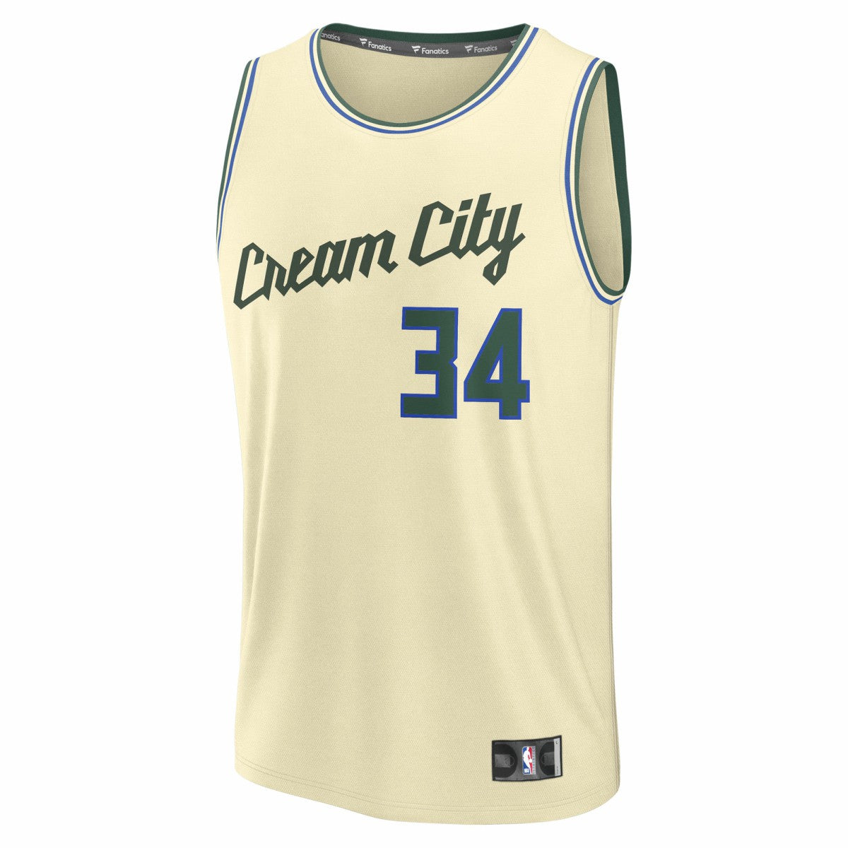 Giannis Antetokounmpo Milwaukee Bucks 2025/26 City Edition Fast Break Jersey Cream | Fanatics outlet