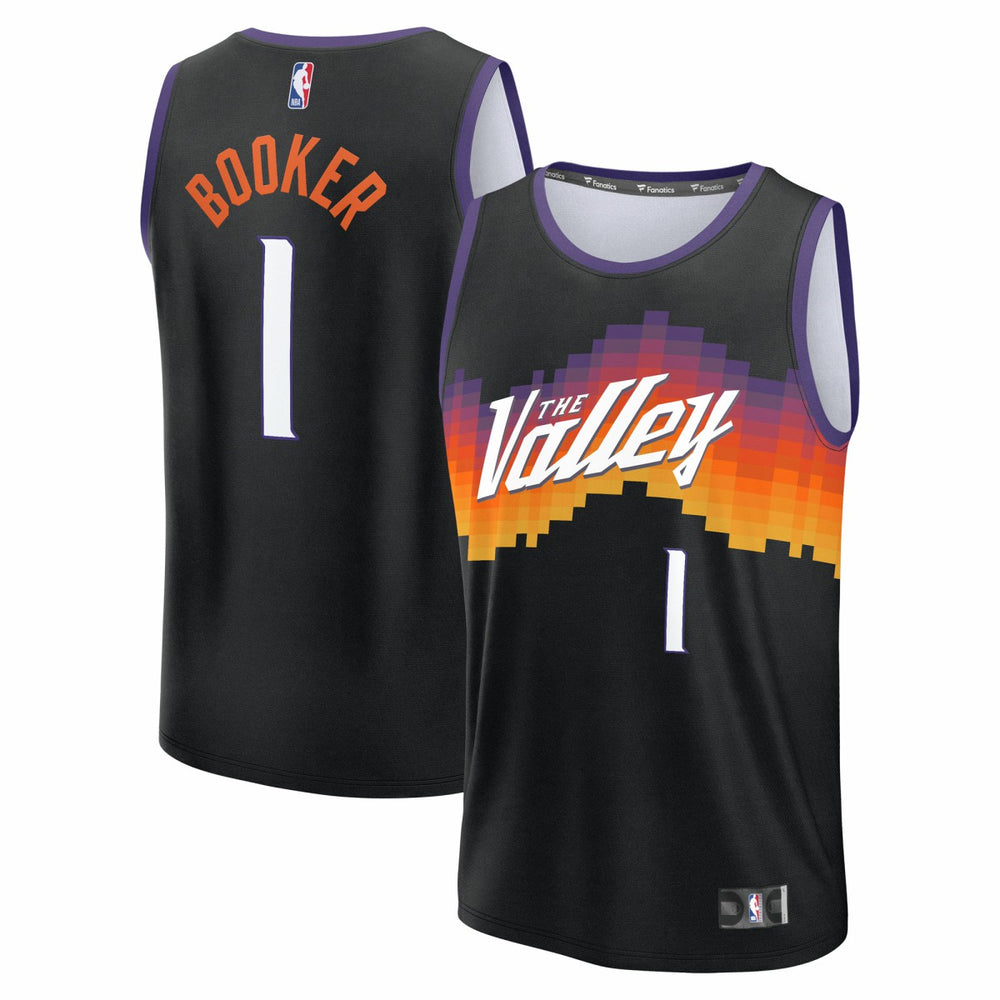 Devin Booker Phoenix Suns 2025/26 City Edition Fast Break Jersey Black | Fanatics for sale