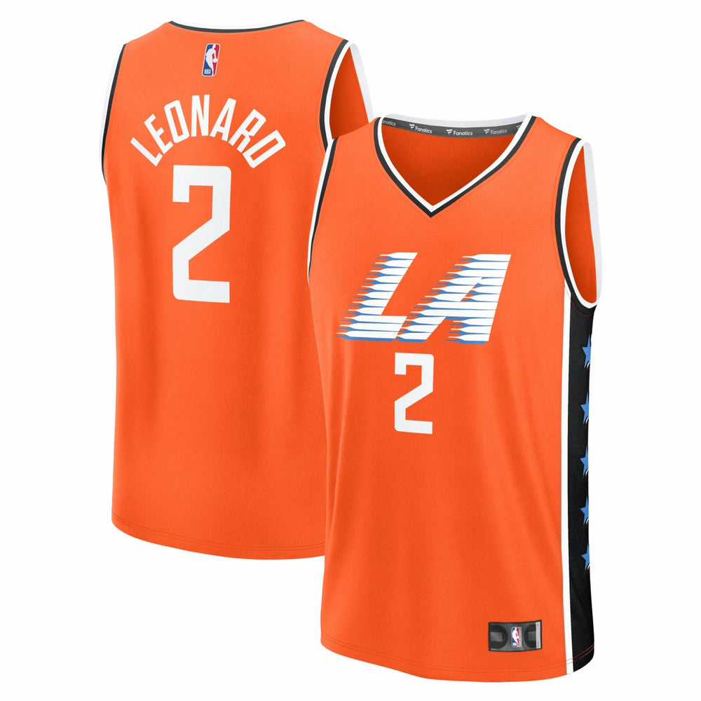 Kawhi Leonard LA Clippers 2025/26 City Edition Fast Break Jersey Orange | Fanatics online