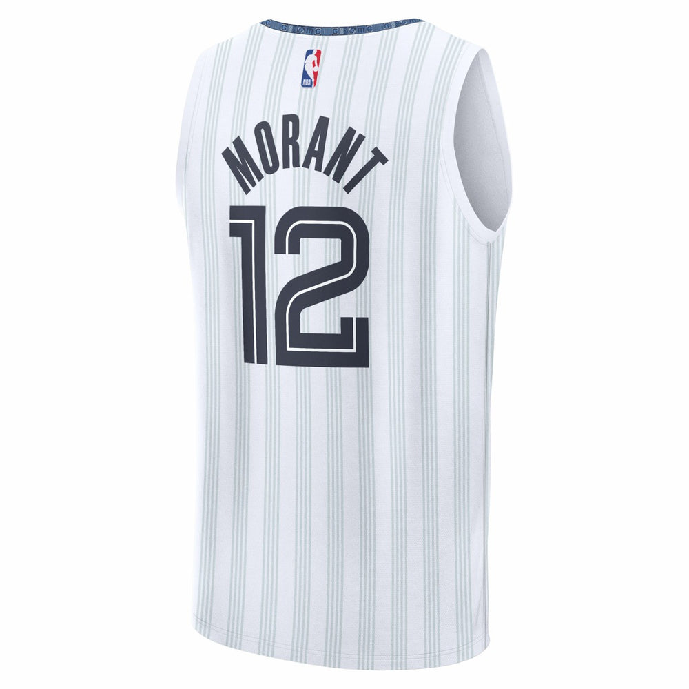 Ja Morant Memphis Grizzlies 2025/26 City Edition Fast Break Jersey White | Fanatics online