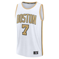 Jaylen Brown Boston Celtics 2025/26 City Edition Fast Break Jersey White | Fanatics Near Me