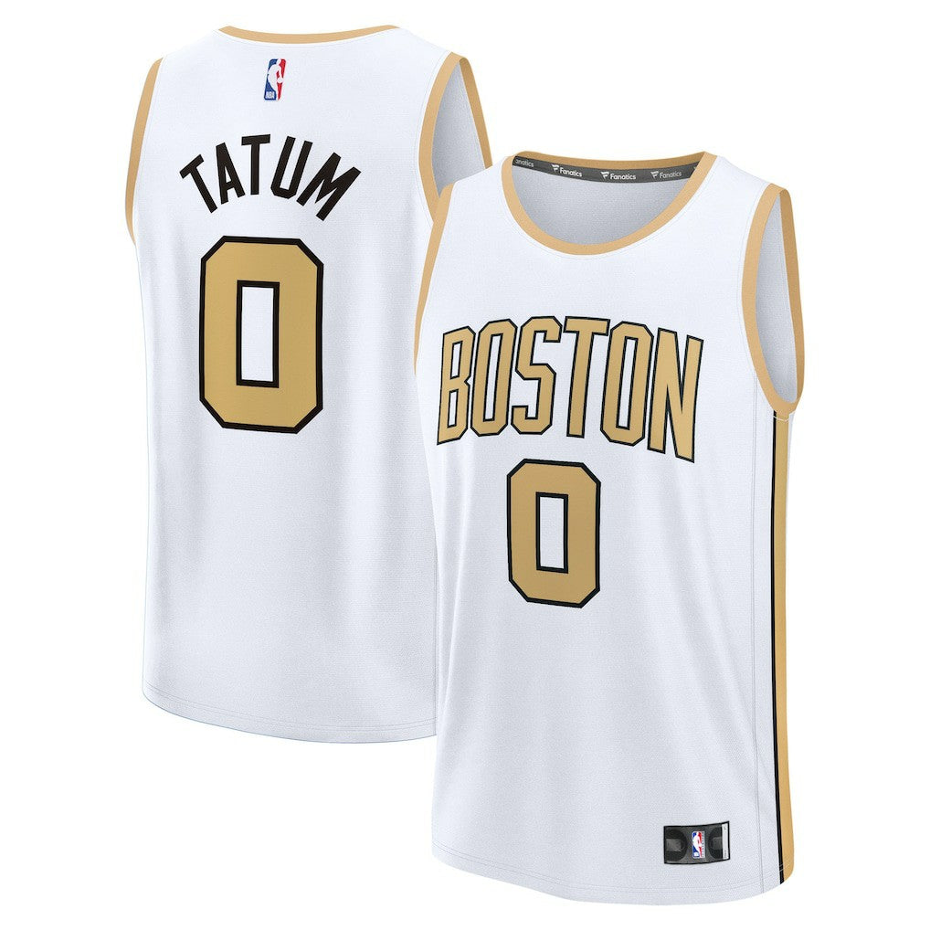 Jayson Tatum Boston Celtics Youth 2025/26 City Edition Fast Break Jersey White | Fanatics Lifestyle