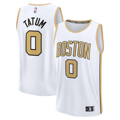 Jayson Tatum Boston Celtics Youth 2025/26 City Edition Fast Break Jersey White | Fanatics Lifestyle